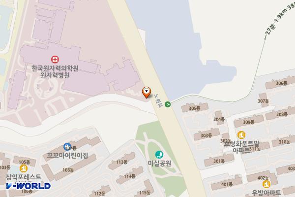 노원 한국원자력의학원 위치 지도 — 서울특별시 노원구 노원로 75