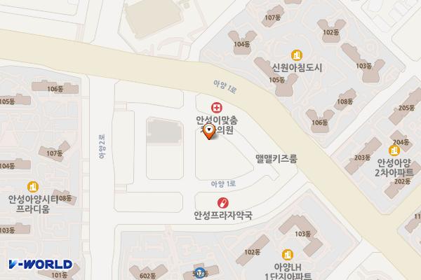 안성 해천프라자 위치 지도 — 경기도 안성시 아양1로 77-10