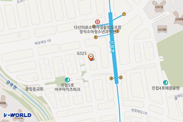 남양주 금곡서울프라자 위치 지도 — 경기도 남양주시 진접읍 경복대로 233