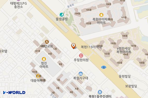 대구 비엘타워 위치 지도 — 대구광역시 북구 동북로 244