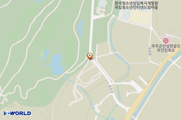 골프존카운티 무주 위치 지도 — 전북특별자치도 무주군 안성면 장무로 1537-21