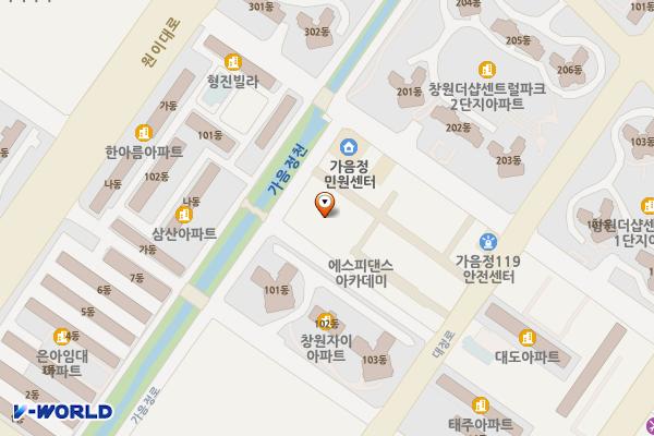 창원 가음정대상가 위치 지도 — 경상남도 창원시 성산구 원이대로883번길 15-24