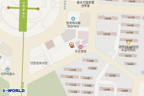 안산 삼아빌딩 위치 지도 — 경기도 안산시 단원구 선부광장1로 118