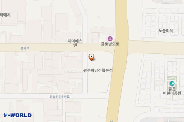 광주은행 하남공단1 금융센터 위치 지도 — 전남광주통합특별시 광산구 하남산단3번로 133-10