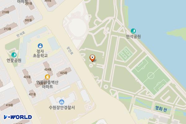 SK청솔노인복지관 위치 지도 — 경기도 수원시 장안구 장안로 174
