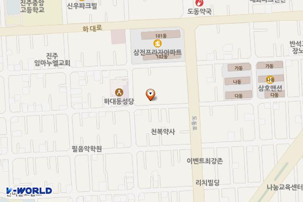 탑마트 진주점 위치 지도 — 경상남도 진주시 하대동 322-23