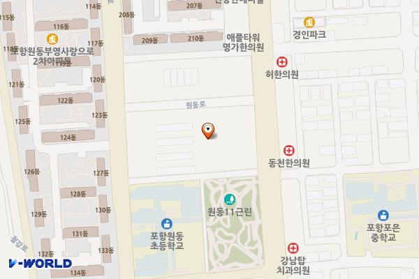 탑마트 문덕점 위치 지도 — 경상북도 포항시 남구 오천읍 원동로 33