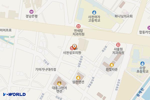 탑마트 사천점 위치 지도 — 경상남도 사천시 정동면 옥산로 38