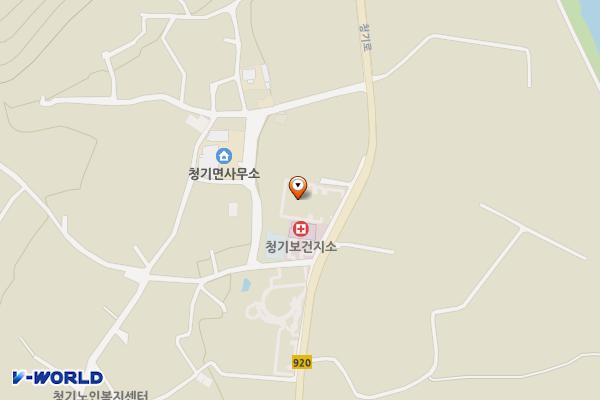 청기면복지회관 위치 지도 — 경상북도 영양군 청기면 청기로 1139