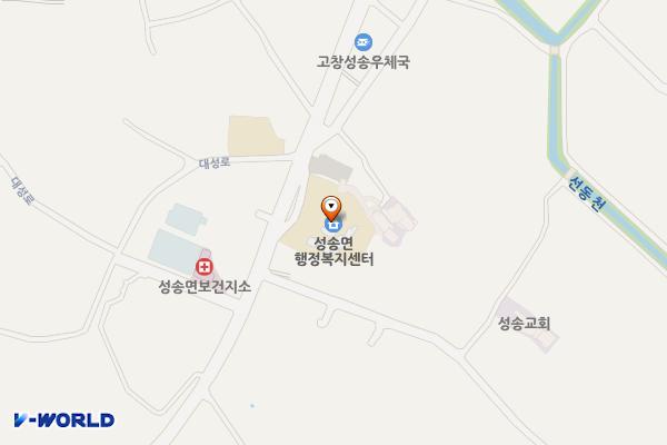 성송면 행정복지센터 위치 지도 — 전북특별자치도 고창군 성송면 대성로 770