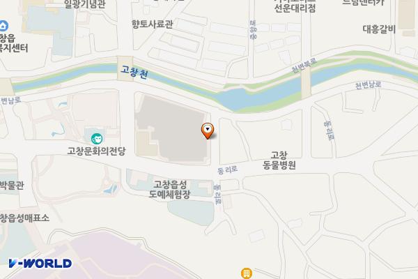 고창읍성 공영주차장 위치 지도 — 전북특별자치도 고창군 고창읍 읍내리 183-1