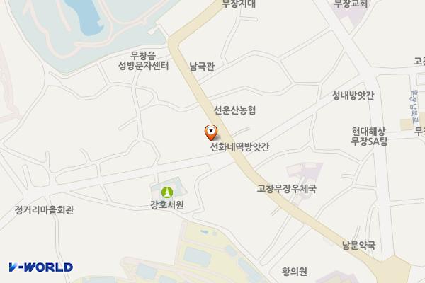 무장면 소재지 공영주차장 위치 지도 — 전북특별자치도 고창군 무장면 무장리 288