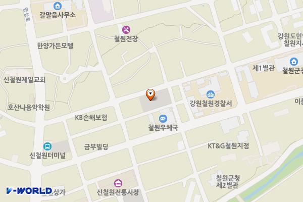 동철원 하나로마트 주차장 위치 지도 — 강원특별자치도 철원군 갈말읍 신철원리 600-19