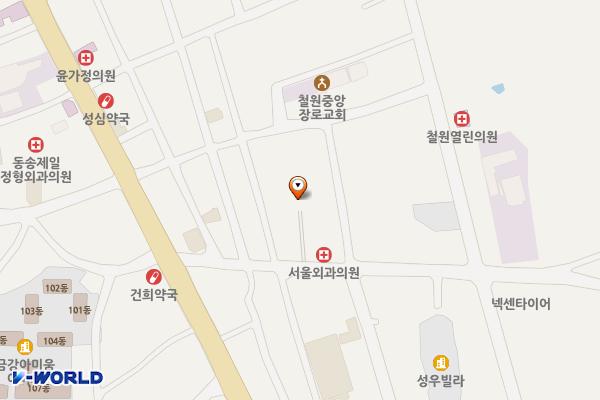 동송시장 주차장1 위치 지도 — 강원특별자치도 철원군 동송읍 이평2로 11-9