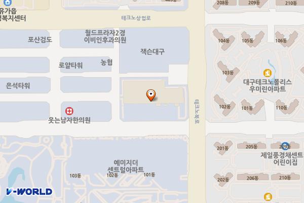 대구 달성농수산물유통센터 위치 지도 — 대구광역시 달성군 유가읍 테크노공원로 91