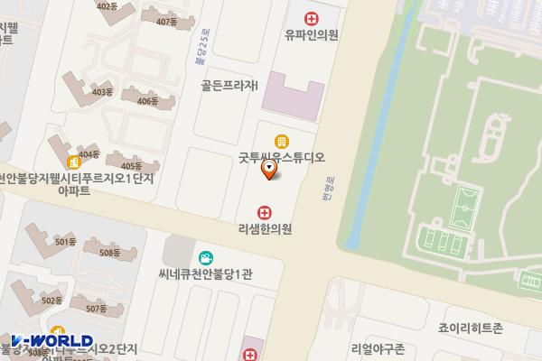 천안 정석프라자4차 위치 지도 — 충청남도 천안시 서북구 불당21로 67-8