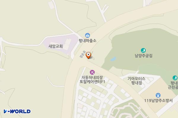 평내 제1공영 위치 지도 — 경기도 남양주시 평내동 570-3