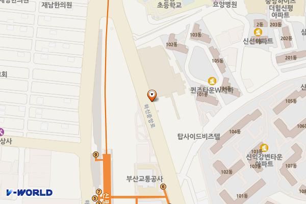 탑마트 신평점 위치 지도 — 부산광역시 사하구 하신중앙로 210