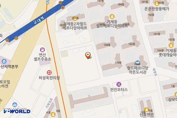 탑마트 연제점 위치 지도 — 부산광역시 연제구 중앙대로 1174