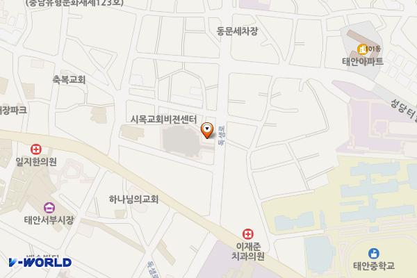 태안 동문공영주차장 위치 지도 — 충청남도 태안군 태안읍 중앙로 83-3