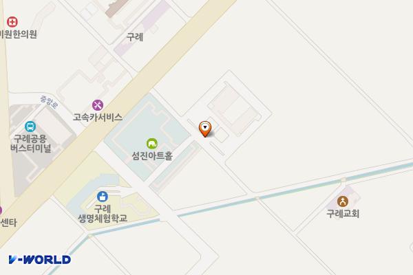 구례군 문화예술회관 위치 지도 — 전남광주통합특별시 구례군 구례읍 양정2길 11