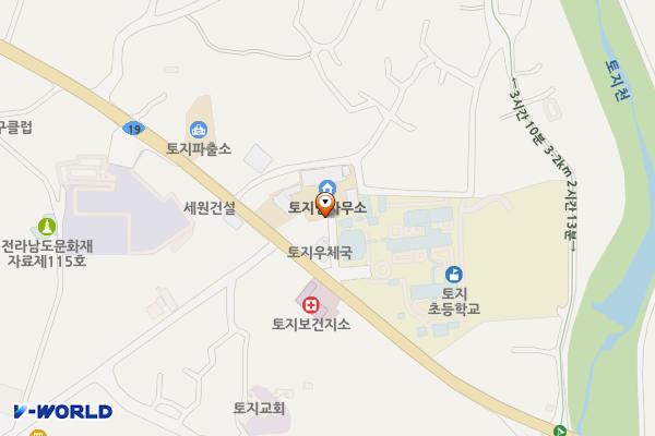 토지면사무소 주차장 위치 지도 — 전남광주통합특별시 구례군 토지면 섬진강대로 5040
