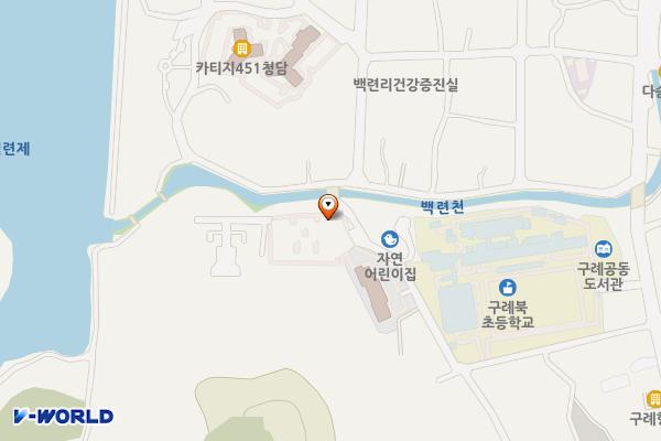 구례군 삼우아파트 옆 위치 지도 — 전남광주통합특별시 구례군 구례읍 봉동리 494-2