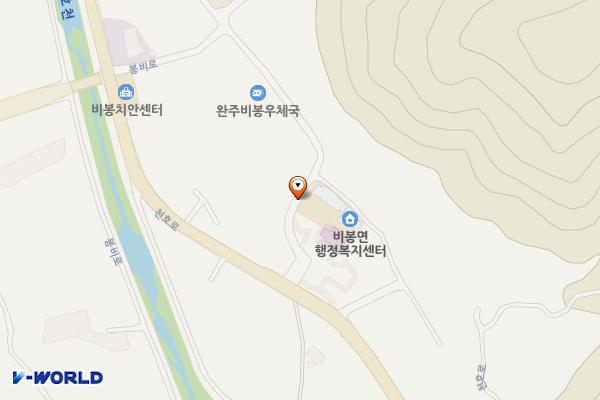 비봉면 행정복지센터 위치 지도 — 전북특별자치도 완주군 비봉면 비봉소농길 16