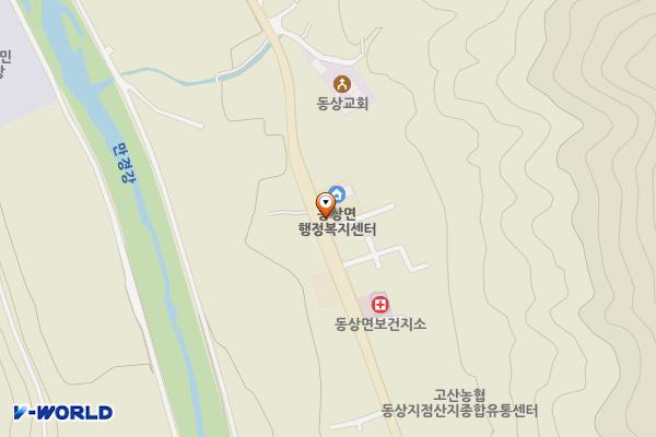 동상면 행정복지센터 위치 지도 — 전북특별자치도 완주군 동상면 동상로 1414