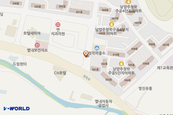별내면 노상제4 위치 지도 — 경기도 남양주시 별내면 청학리 412-4