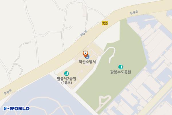 익산소방서 위치 지도 — 전북특별자치도 익산시 무왕로 1338