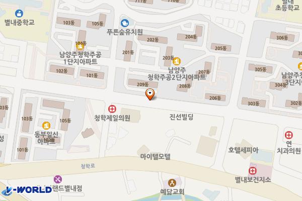 별내면 노상제1 위치 지도 — 경기도 남양주시 별내면 청학리 409-6