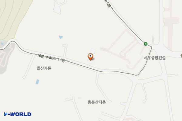 홍성 용방치기마을다가구주택A,B동 위치 지도 — 충청남도 홍성군 홍북읍 용봉산2길 24