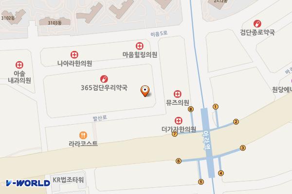검단 정석프라자 위치 지도 — 인천광역시 검단구 발산로 41