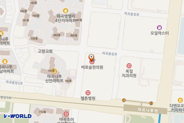 마곡 센트럴타워2차 위치 지도 — 서울특별시 강서구 마곡서로 158
