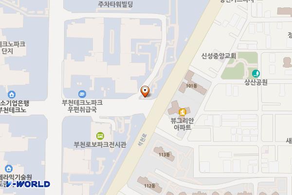 부천 테크노파크3단지 위치 지도 — 경기도 부천시 석천로 345
