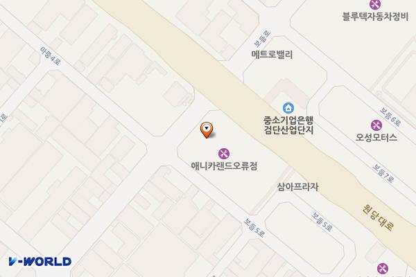 인천 오덕프라자 위치 지도 — 인천광역시 검단구 보듬5로 5