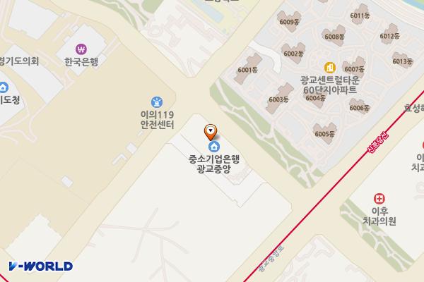 광교 아이플렉스 위치 지도 — 경기도 수원시 영통구 센트럴타운로 15