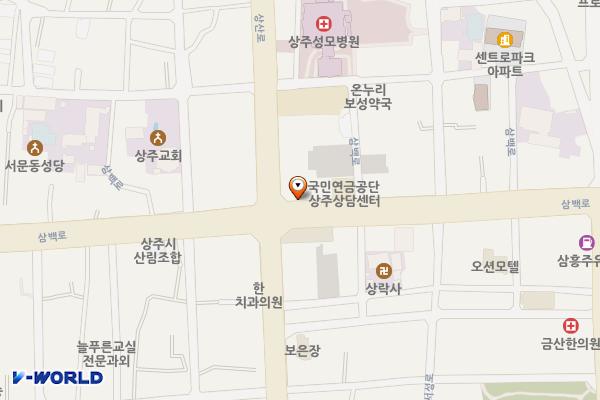 상주 삼백타워 위치 지도 — 경상북도 상주시 삼백로 143