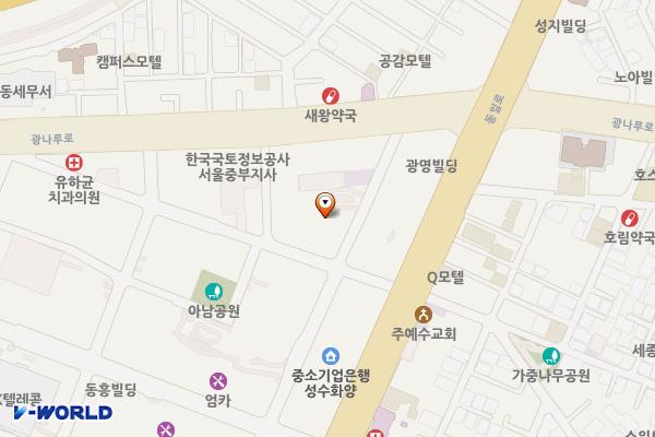 성수 일신건영휴먼테코 위치 지도 — 서울특별시 성동구 아차산로17길 57