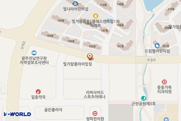 나주 더클래스빌딩 위치 지도 — 전남광주통합특별시 나주시 우정로 72