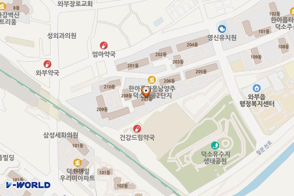와부 노상제1 위치 지도 — 경기도 남양주시 와부읍 덕소리 111-2