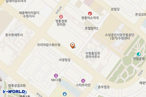 수원 호원빌딩 위치 지도 — 경기도 수원시 영통구 반달로 31