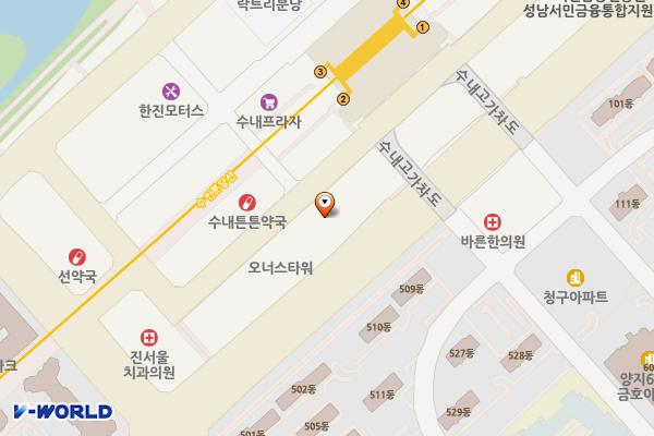 분당 코포모타워 위치 지도 — 경기도 성남시 분당구 황새울로200번길 34