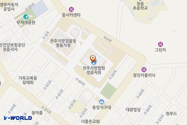 전주지방법원 정읍지원 위치 지도 — 전북특별자치도 정읍시 수성6로 29