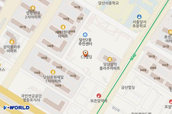 영등포 씨에스로직스 위치 지도 — 서울특별시 영등포구 당산로37길 16