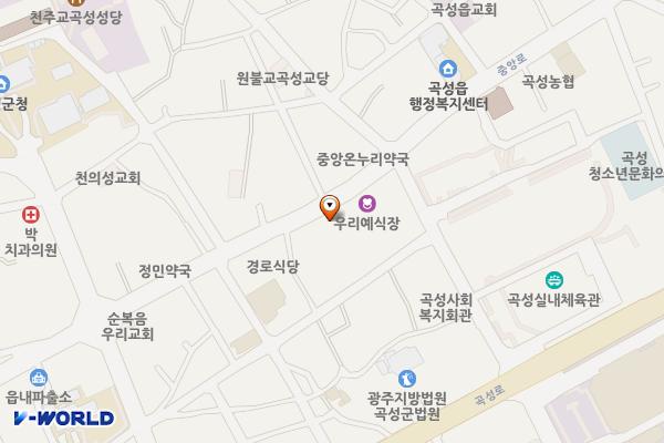 곡성 농협은행곡성군지부 위치 지도 — 전남광주통합특별시 곡성군 곡성읍 중앙로 112