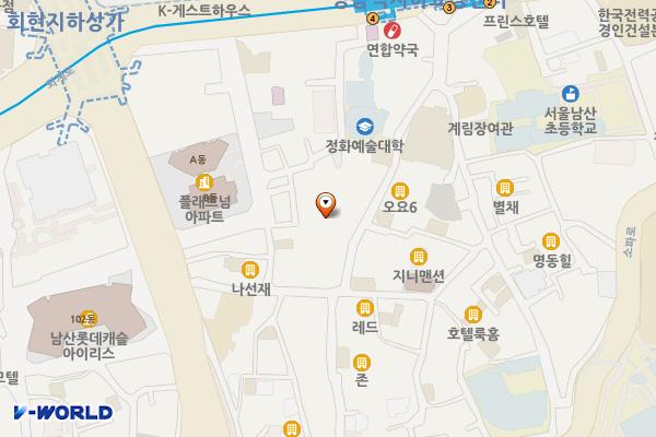 명동 라루체웨딩 위치 지도 — 서울특별시 중구 퇴계로18길 46