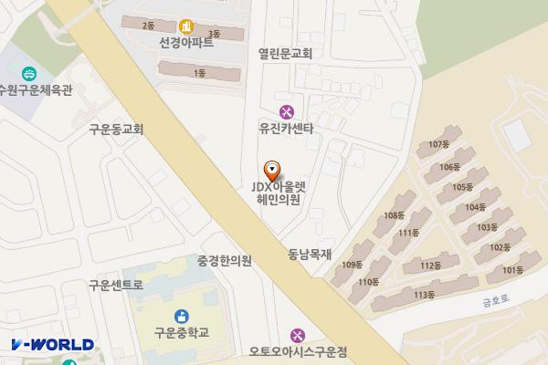 수원 용가리마트 위치 지도 — 경기도 수원시 권선구 여기산로 2