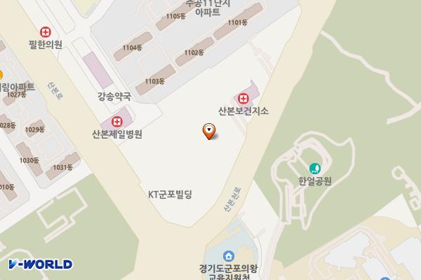군포 산본디퍼아울렛 위치 지도 — 경기도 군포시 산본천로 99